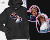 Scott and Charlene Wedding Hoodie, Funny Neighbours Inspired, Retro Vintage Rock Band 80's 90's Gift Jumper, Men Women Ladies Hoody